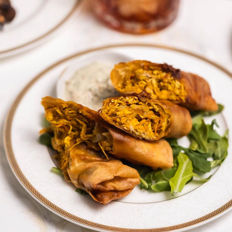 menu item 10 of 13, Curry Spring Rolls