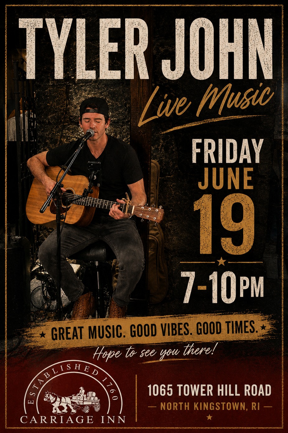 Dinner, Drinks & Tyler John! event photo
