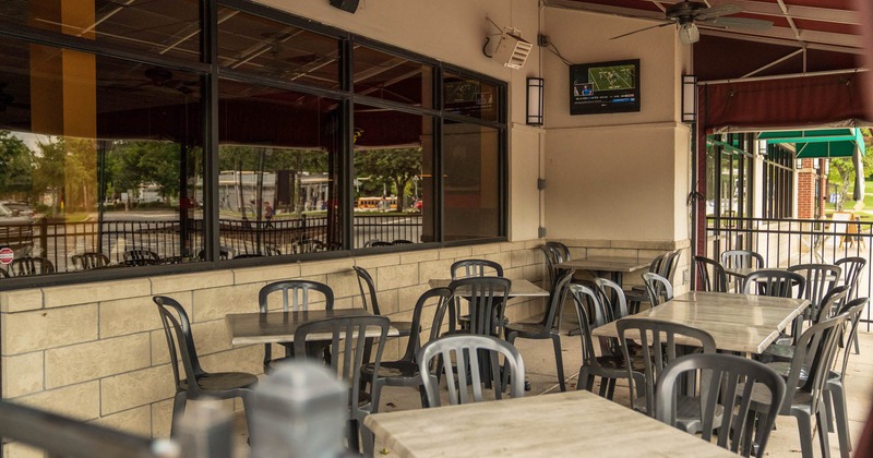 Exterior, tables and chairs