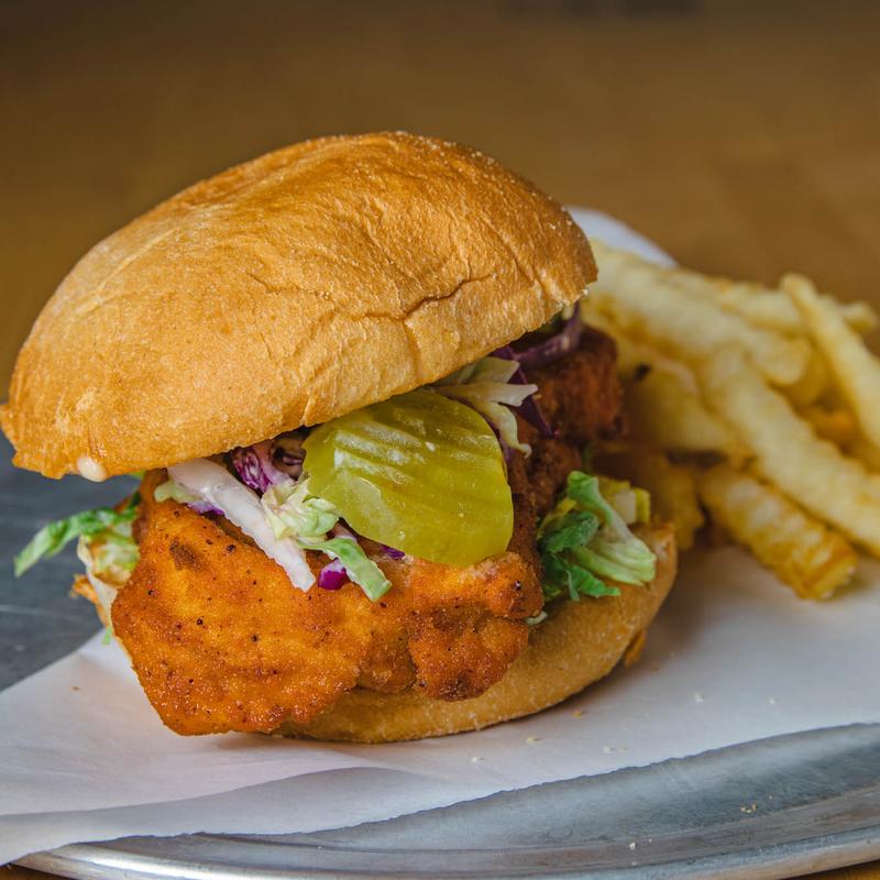 Buttermilk Crispy Chicken Sandwich & French Fries photo