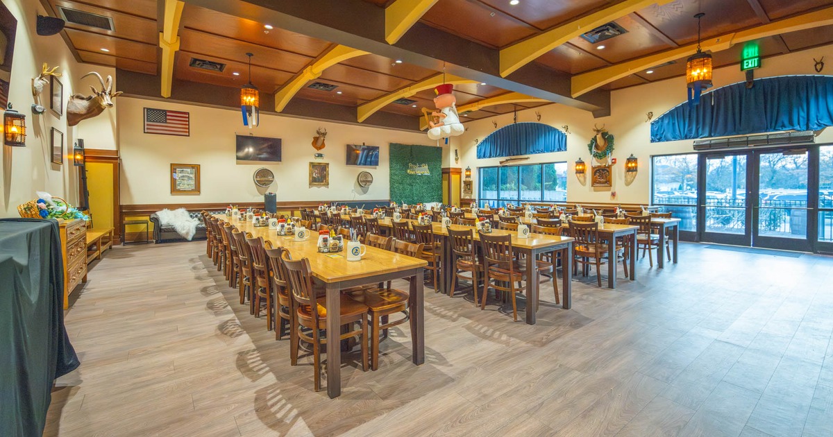 Spacious dining room