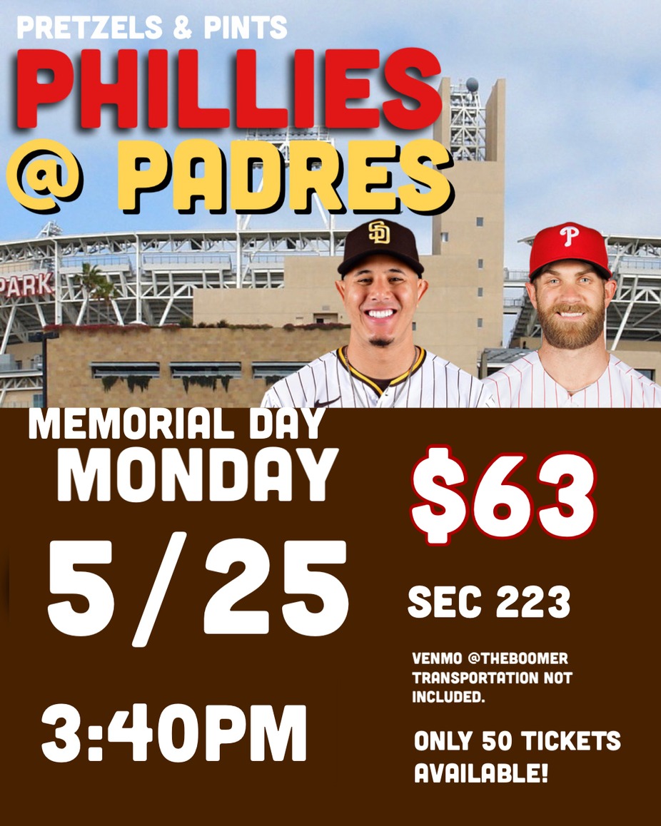 Phillies vs Padres Baserball Outing event photo
