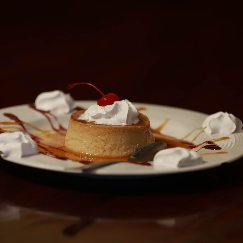 menu item 7 of 7, Flan