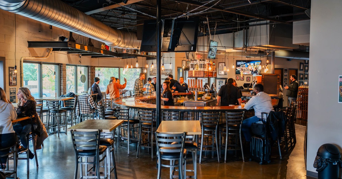 Interior, bar and seating area