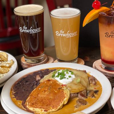 Brewhouse Enchilada with 2 beers and a Brewhouse Mai Tai.
