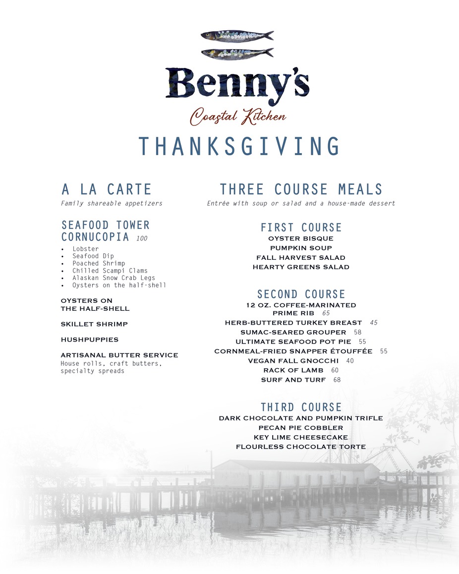 Thanksgiving at Benny's Coastal Kitchen event photo