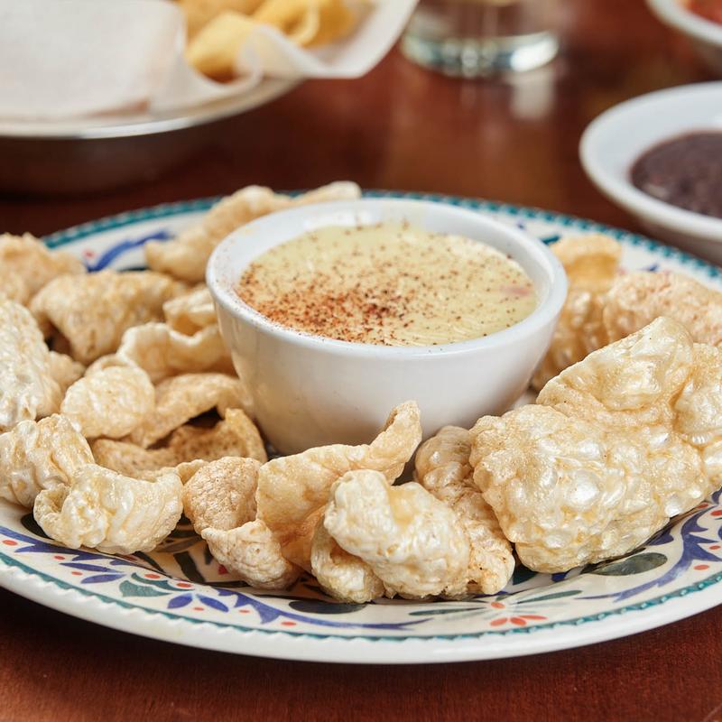 Chicharron (Pork Rind) y Queso Blanco photo