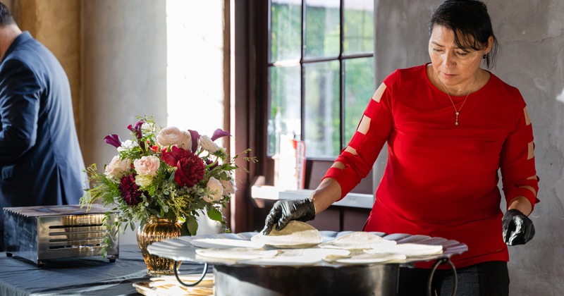 Interior, staff in action