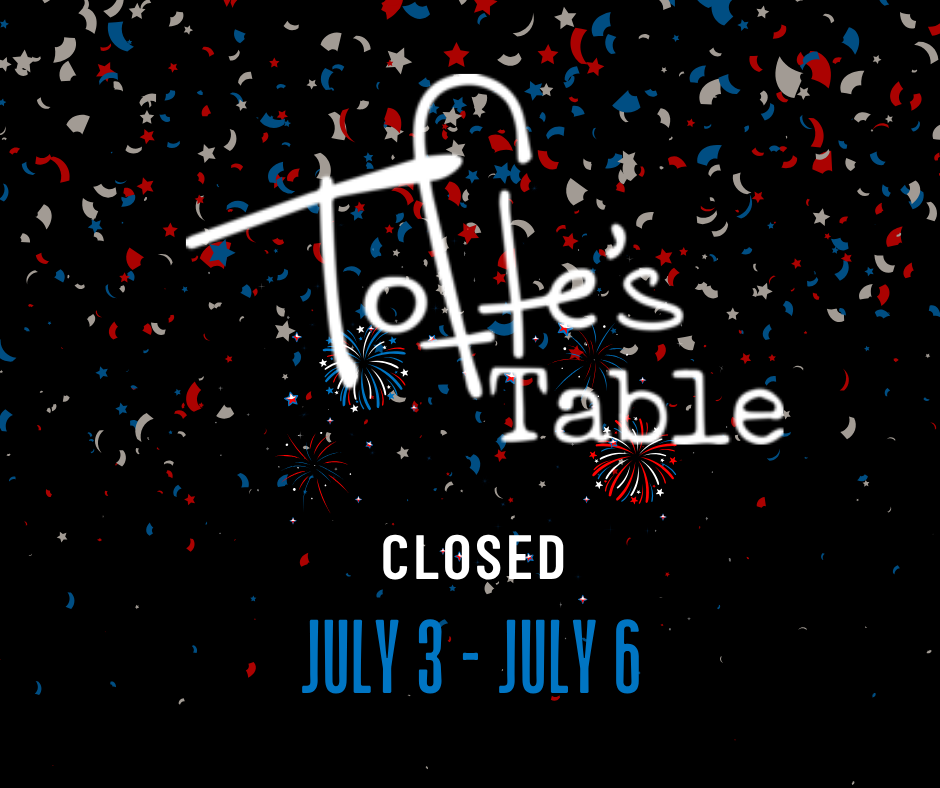 Closed July 3-6 - Fireworks on dark background