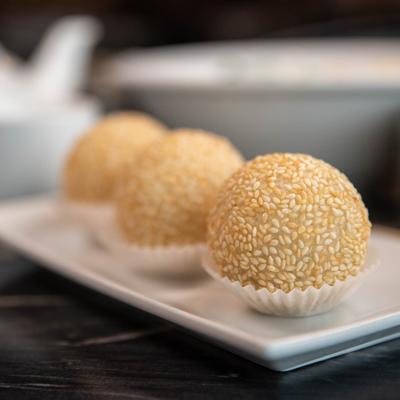 Red Bean Sesame Balls.