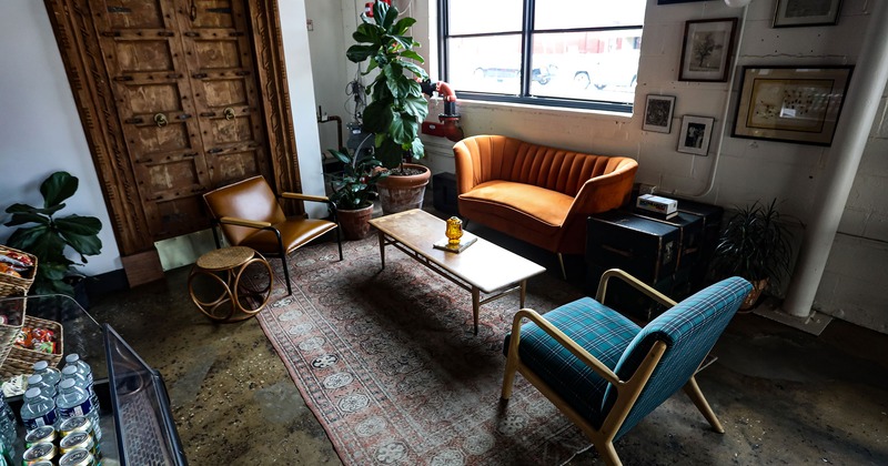 Interior, lounge seating area