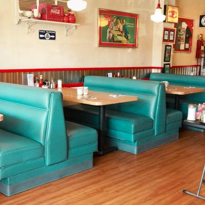 Inline dining  booths