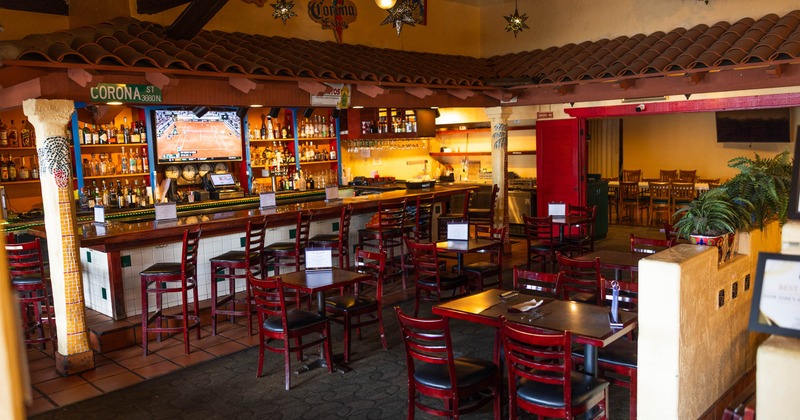 Interior, dining and bar areas