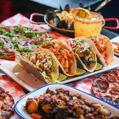 Various food dishes.