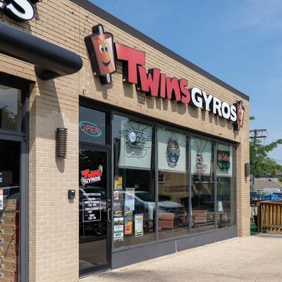 Exterior, Twins Gyros front.