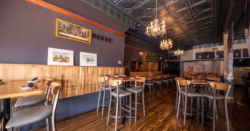 Interior, dining area