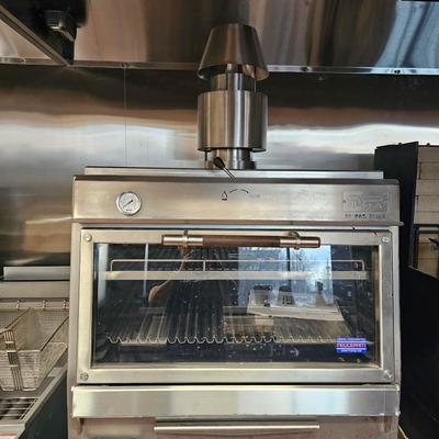 Interior, an advanced oven.