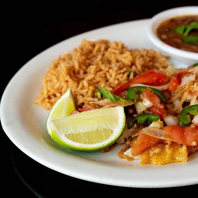 Mexican grilled  fish dish, close up.