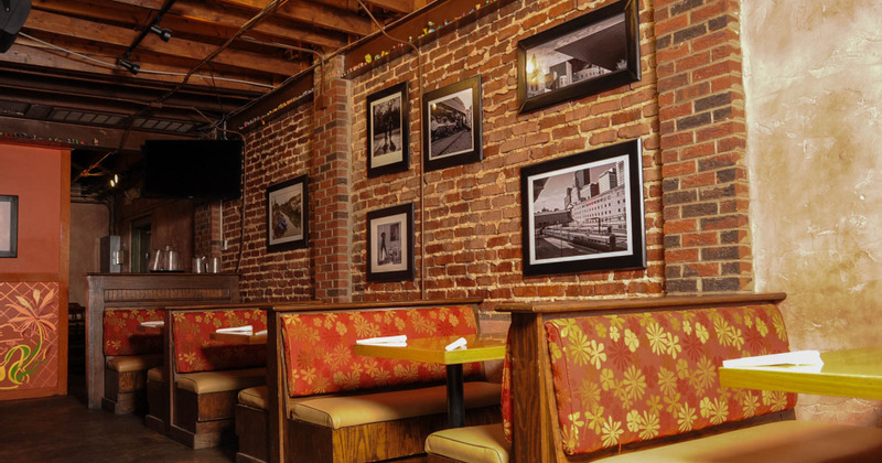 Interior, restaurant booths