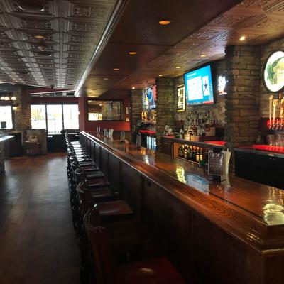 Interior, bar and seating