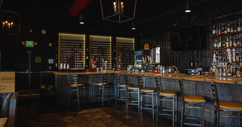 Interior, bar counter area