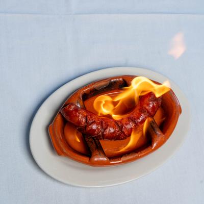 Grilled Portuguese sausage.