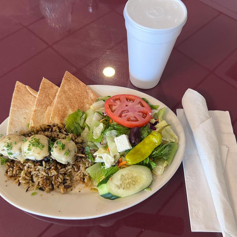 Kafta Special no hummus and Soft Drink photo