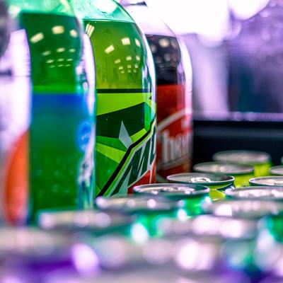 Soda drinks, closeup