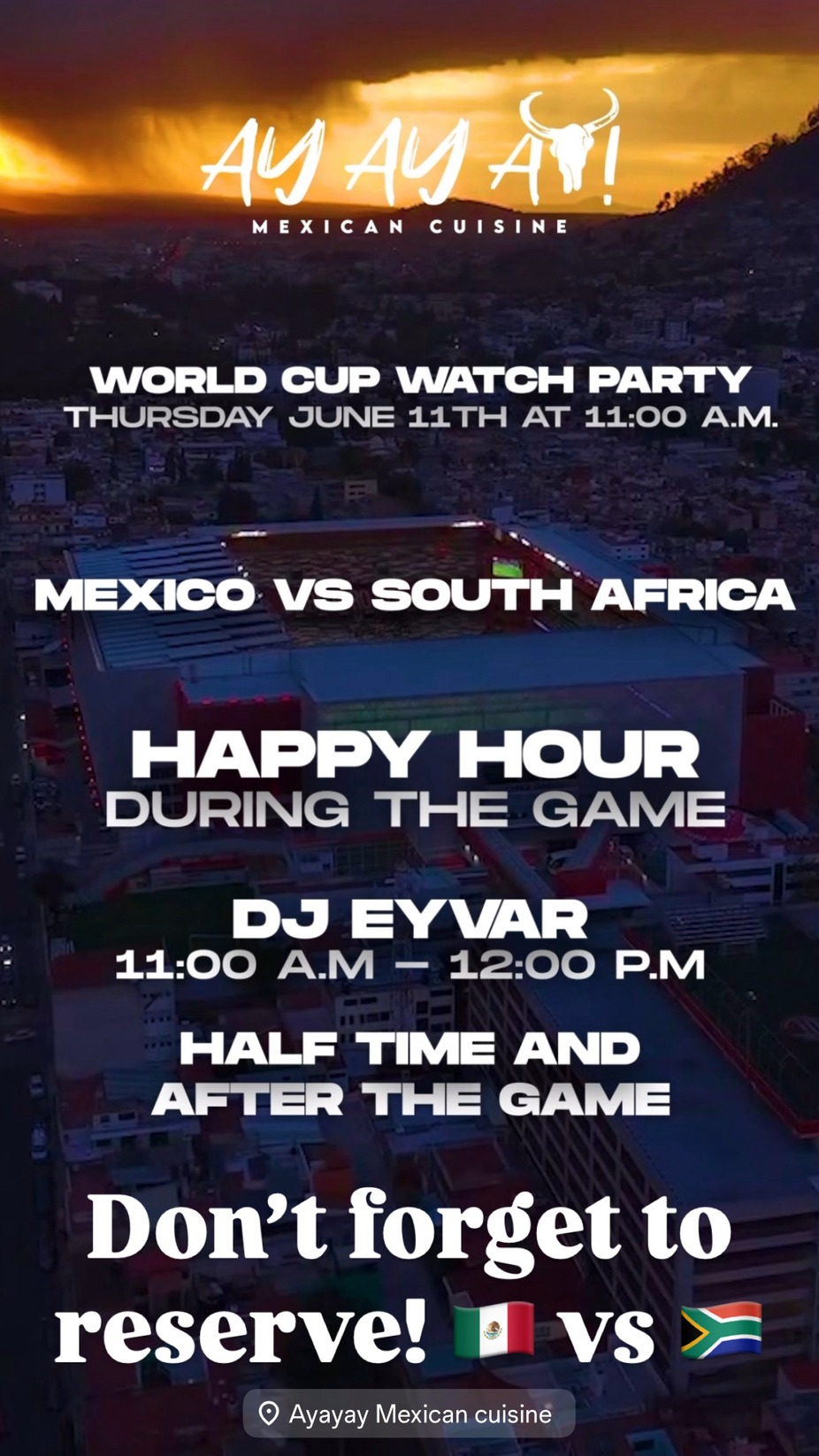 World Cup Watch Party Mexico Vs South Africa event photo