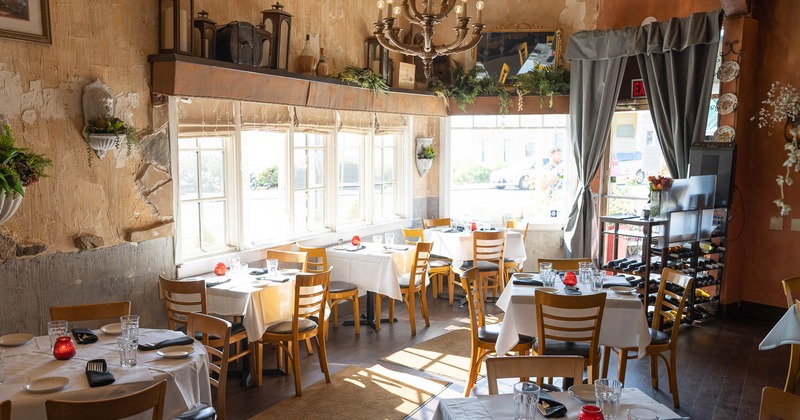 Interior, dining area