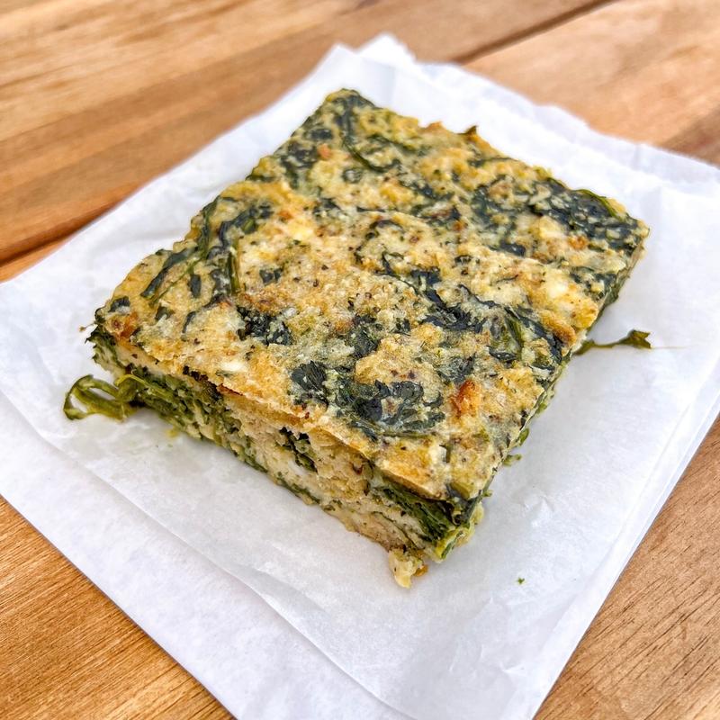 Quajado (Egg and Spinach Pie) GF photo