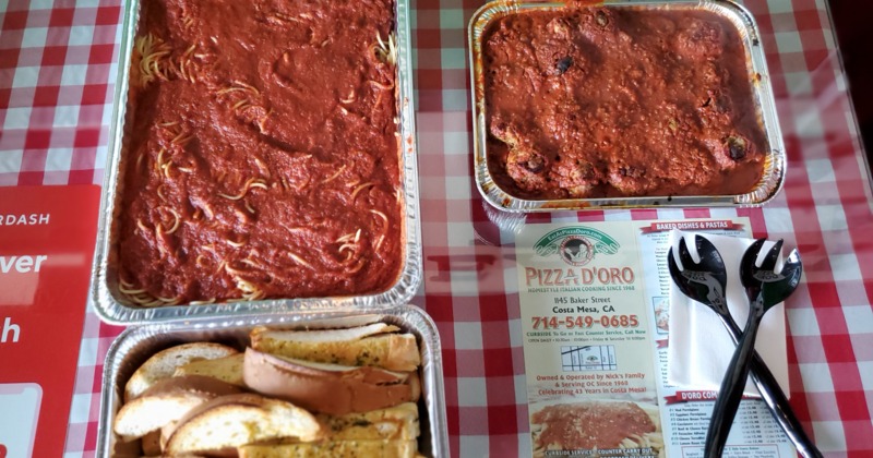 Various catering dishes