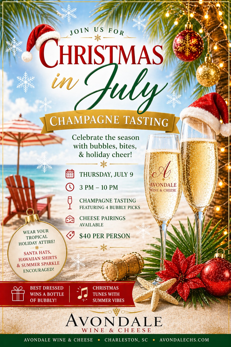 Christmas In July- Champagne Tasting event photo