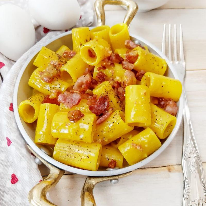 Mezze Maniche Carbonara photo