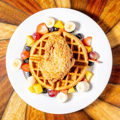 Chicken and waffles.