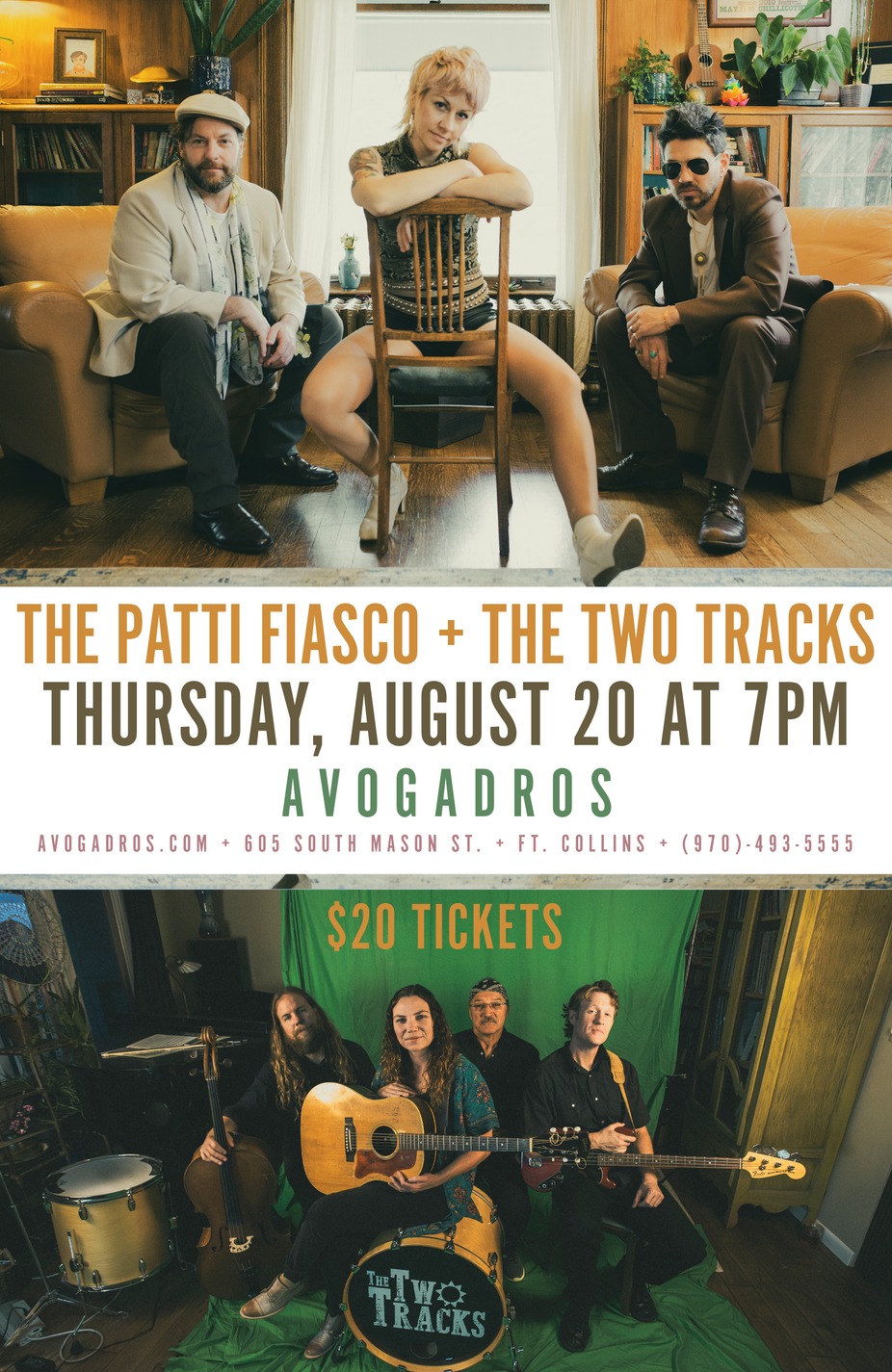 The Patti Fiasco + The Two Tracks event photo