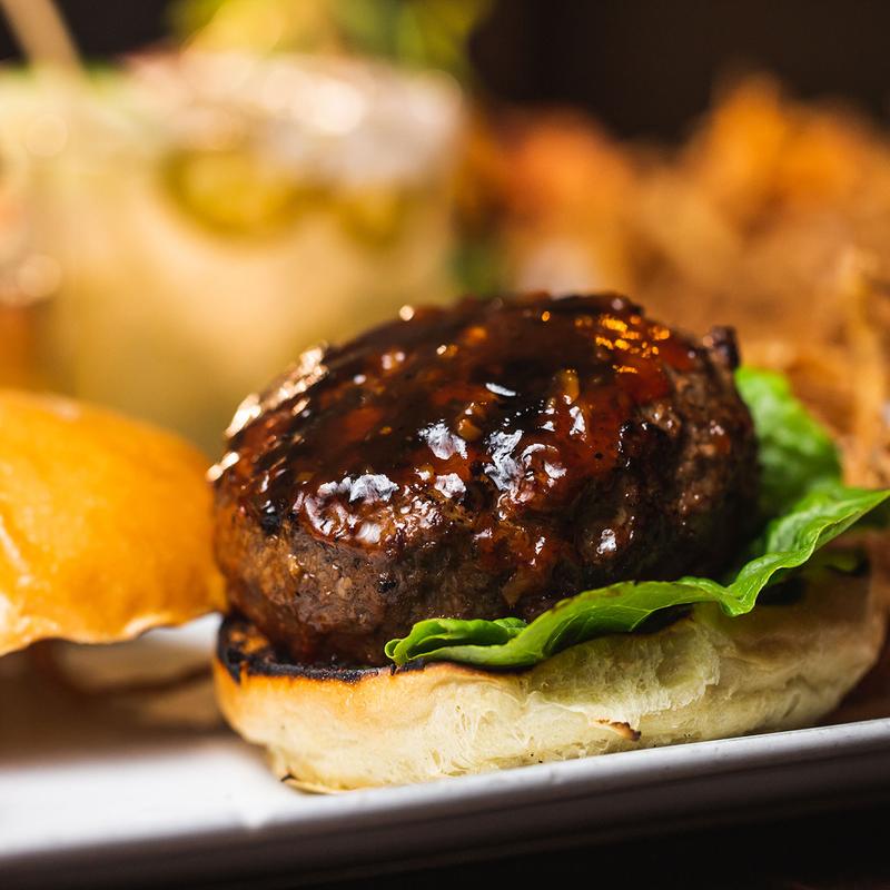 Marinated Stuffed Blue Cheese Burger* photo