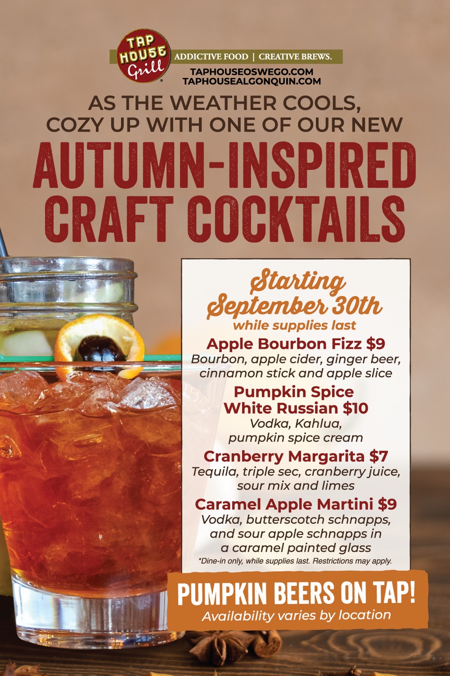 Fall Cocktail Specials event photo