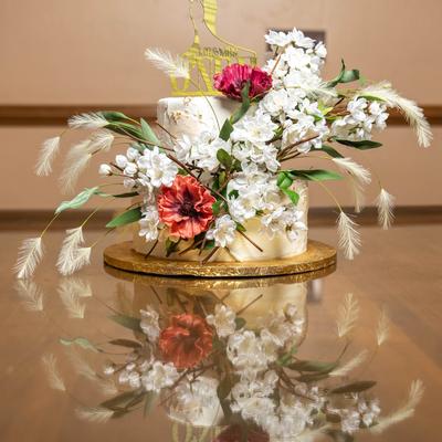 A flower arrangement.