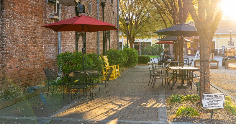 Outdoor seating area