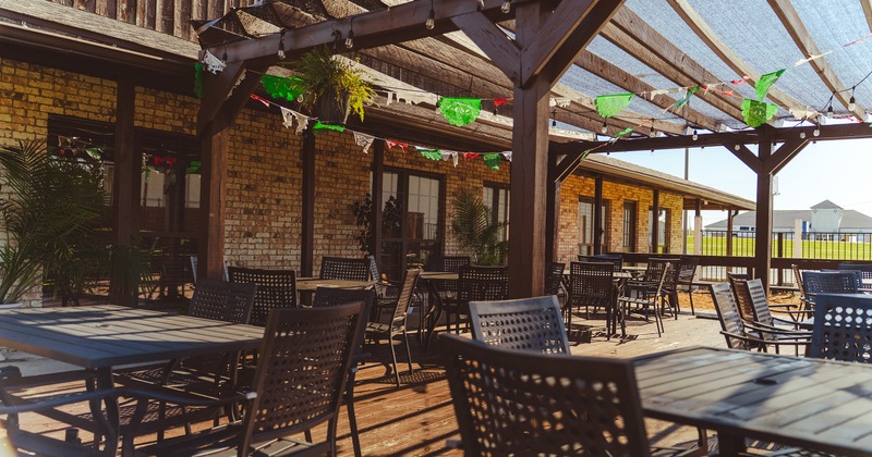 Outdoor seating and gathering area