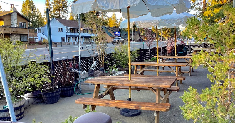 Outdoor seating area