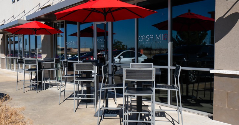 Exterior, patio with seating area