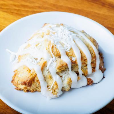 Vanilla Coconut Scone.