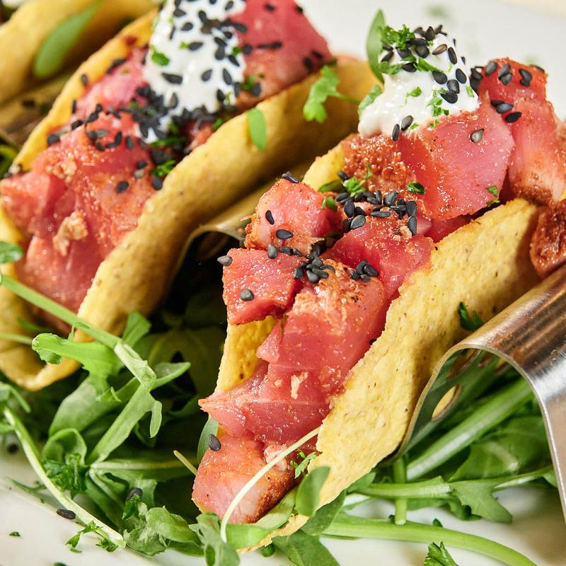 MINI AHI TUNA TACOS photo