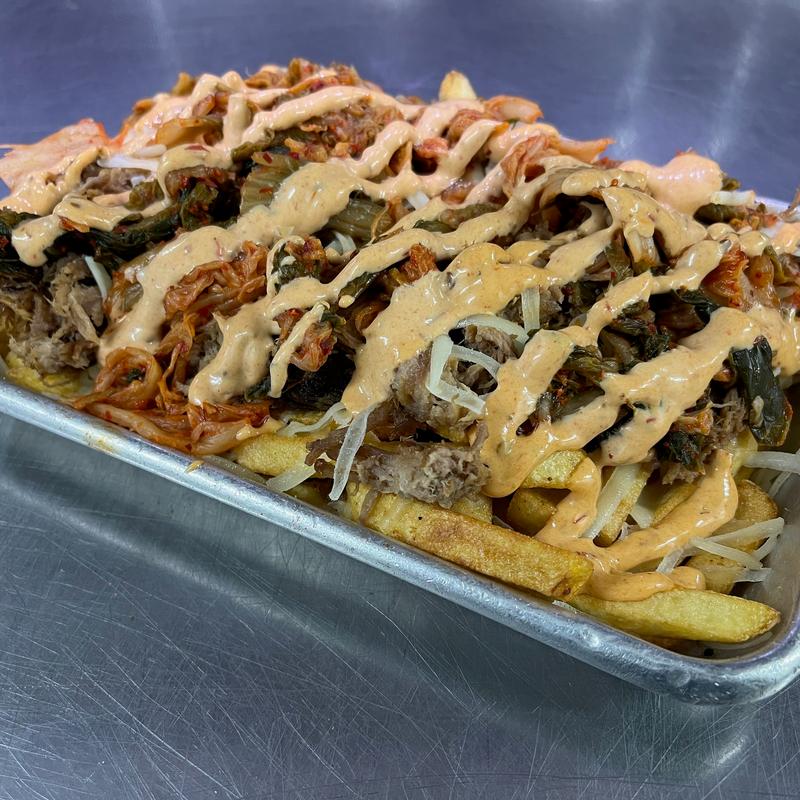 Loaded Carnitas Kimchi Fries photo