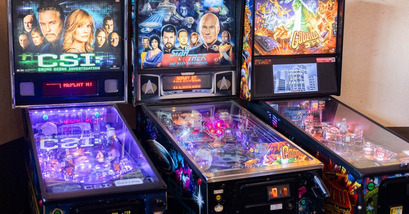 Interior, arcade game machines