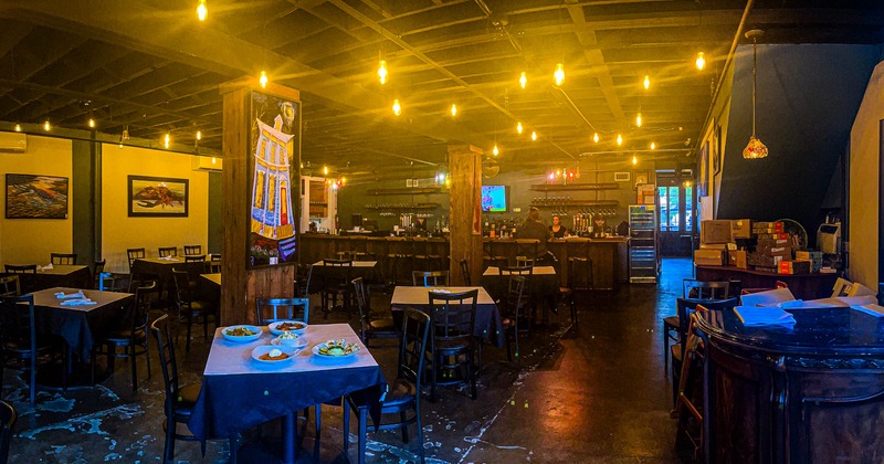 Interior, dining area