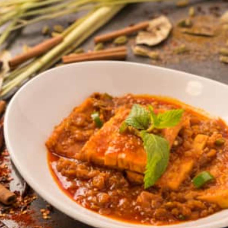 Yellow Tofu, Red Curry** photo