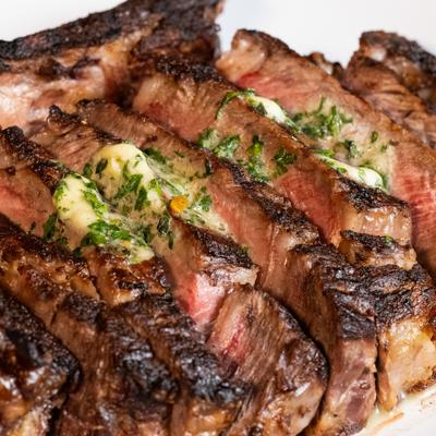 Bone In Cowboy Ribeye, close-up.